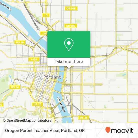 Oregon Parent Teacher Assn map
