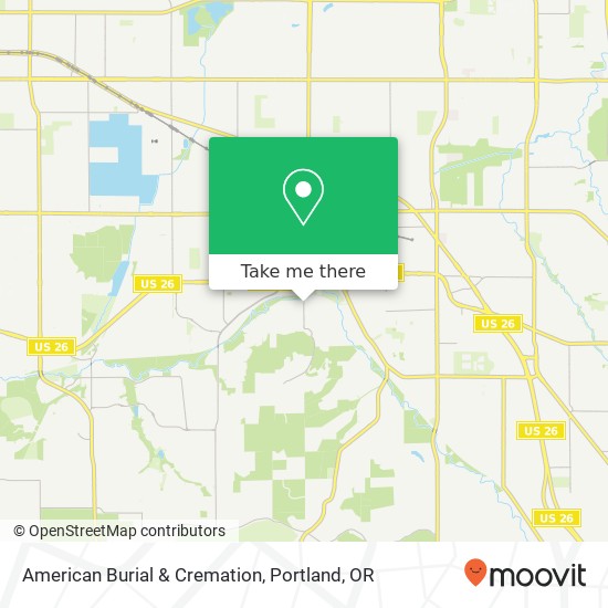American Burial & Cremation map