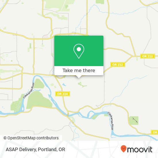 ASAP Delivery map