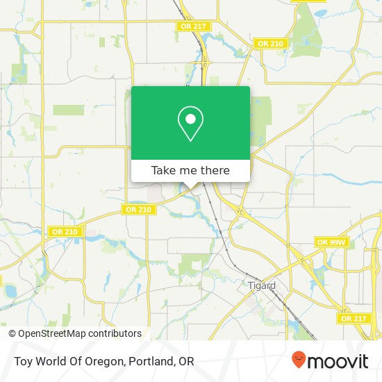 Mapa de Toy World Of Oregon