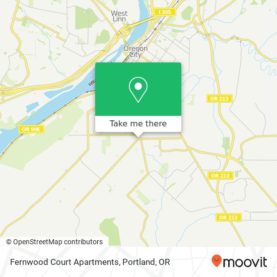 Fernwood Court Apartments map