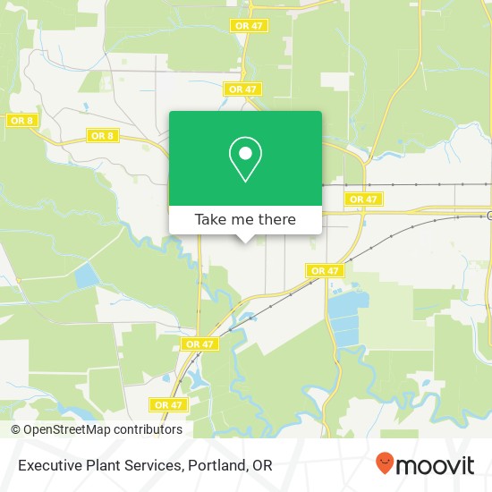 Executive Plant Services map