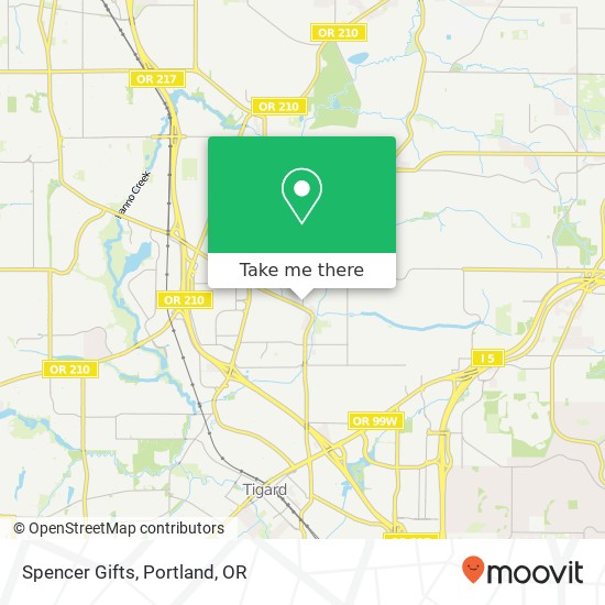 Mapa de Spencer Gifts