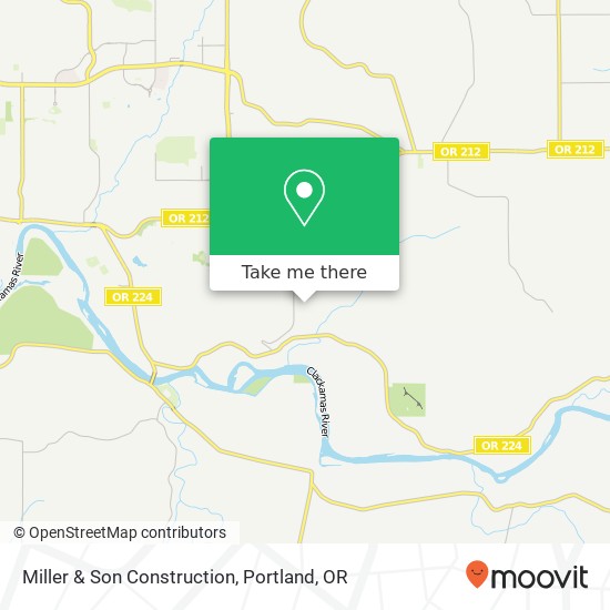 Miller & Son Construction map