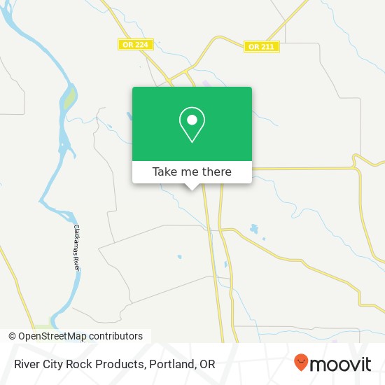 Mapa de River City Rock Products