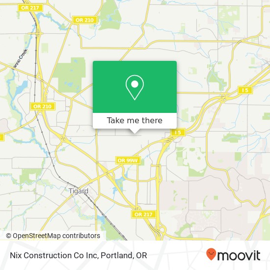 Mapa de Nix Construction Co Inc