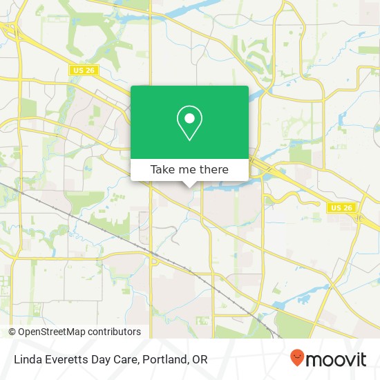 Linda Everetts Day Care map