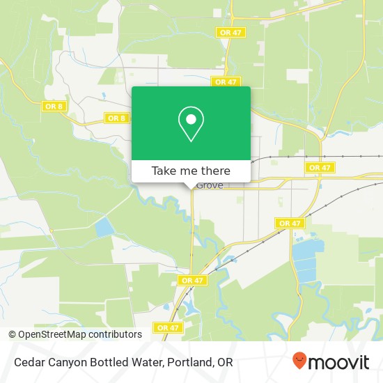 Cedar Canyon Bottled Water map