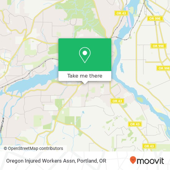Oregon Injured Workers Assn map