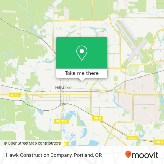 Hawk Construction Company map