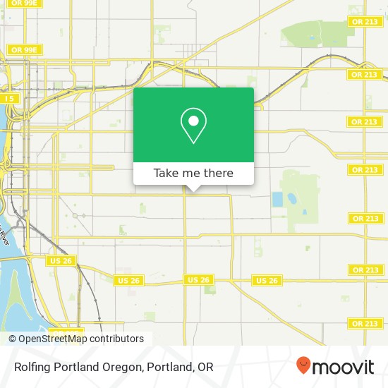 Mapa de Rolfing Portland Oregon