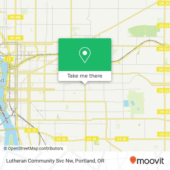 Lutheran Community Svc Nw map