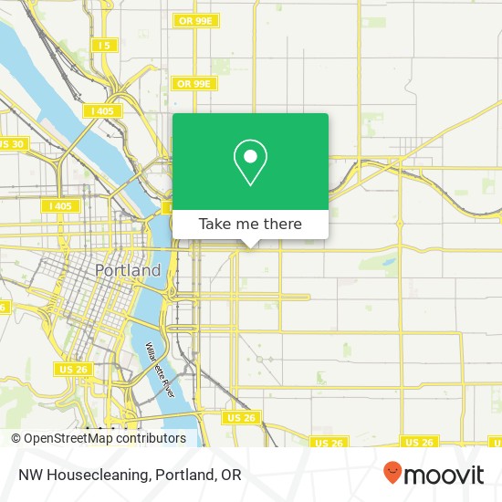 NW Housecleaning map