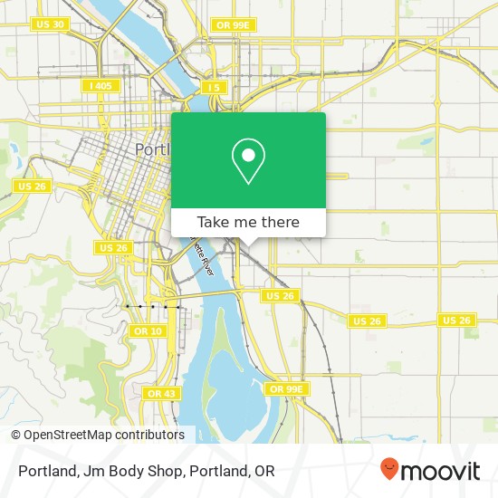 Mapa de Portland, Jm Body Shop