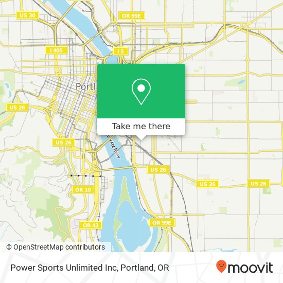 Mapa de Power Sports Unlimited Inc