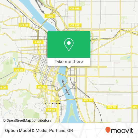 Mapa de Option Model & Media