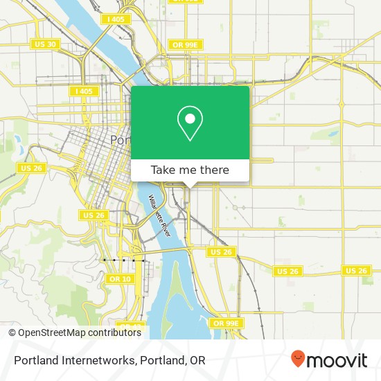 Portland Internetworks map