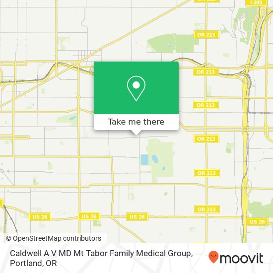 Mapa de Caldwell A V MD Mt Tabor Family Medical Group