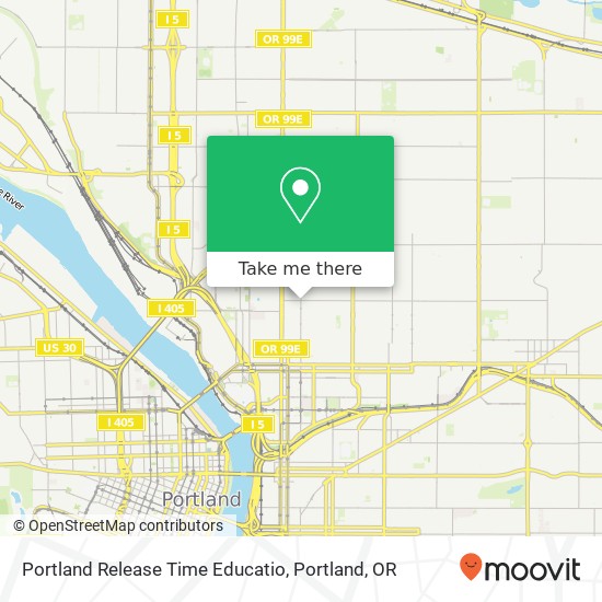 Mapa de Portland Release Time Educatio