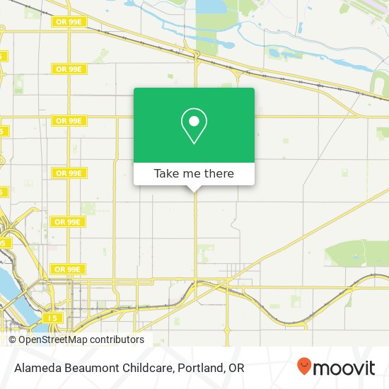 Alameda Beaumont Childcare map