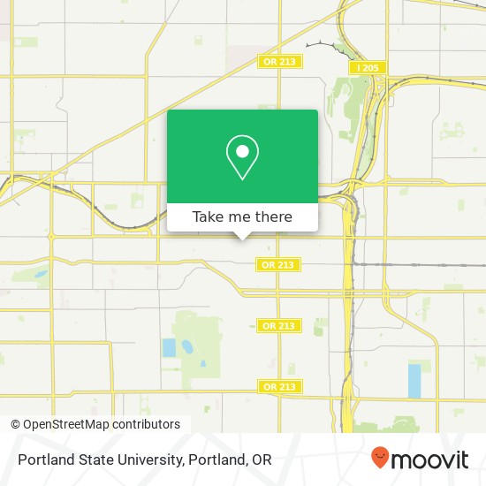 Mapa de Portland State University