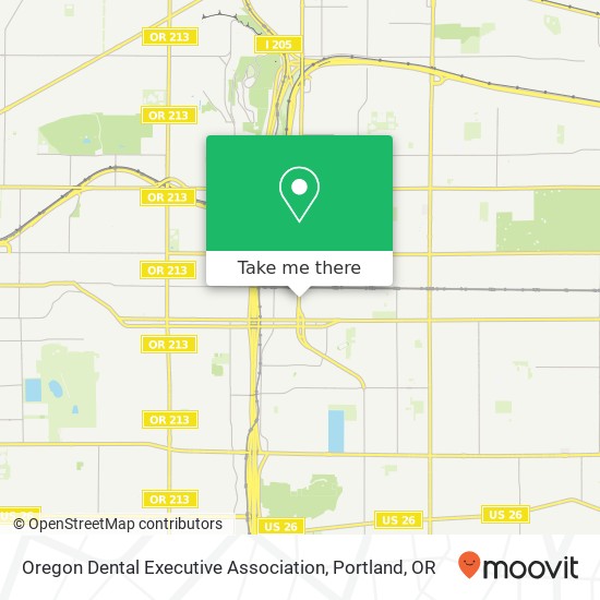 Mapa de Oregon Dental Executive Association