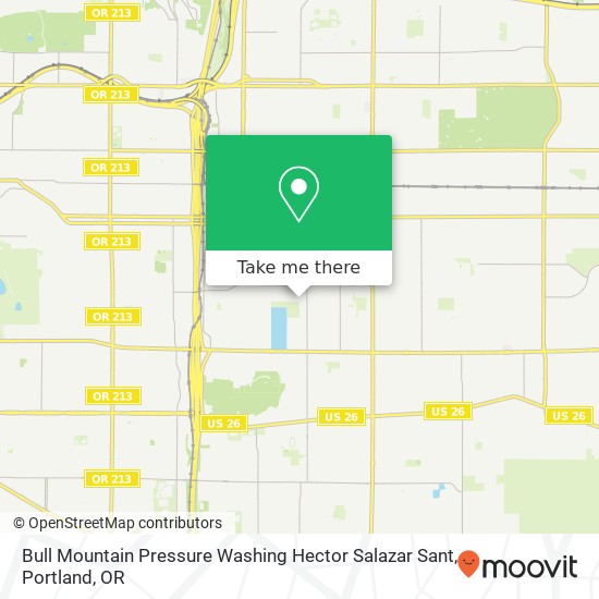 Mapa de Bull Mountain Pressure Washing Hector Salazar Sant