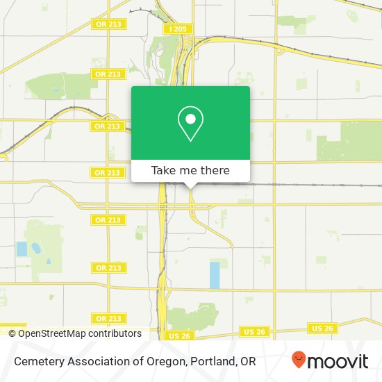 Mapa de Cemetery Association of Oregon