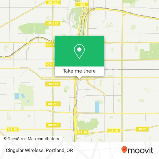 Mapa de Cingular Wireless