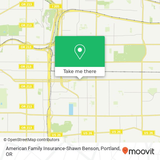 American Family Insurance-Shawn Benson map