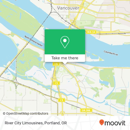 River City Limousines map