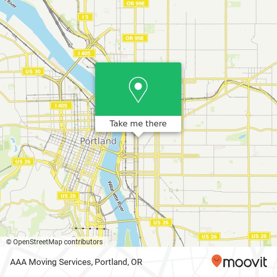 AAA Moving Services map