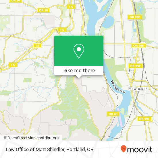 Mapa de Law Office of Matt Shindler