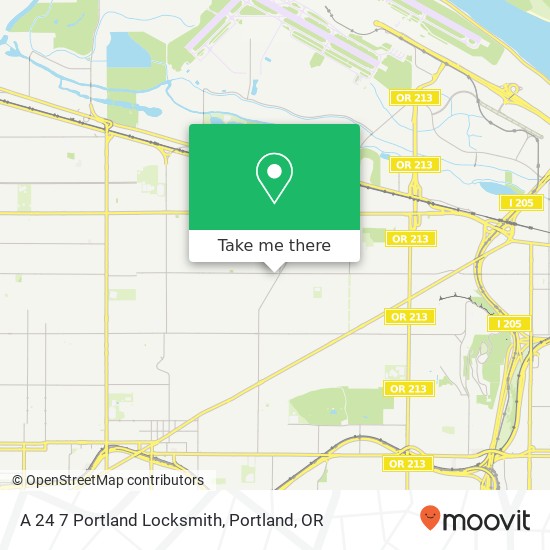 A 24 7 Portland Locksmith map