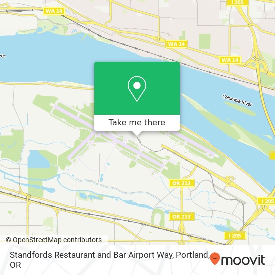 Standfords Restaurant and Bar Airport Way map