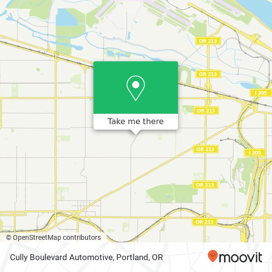 Cully Boulevard Automotive map