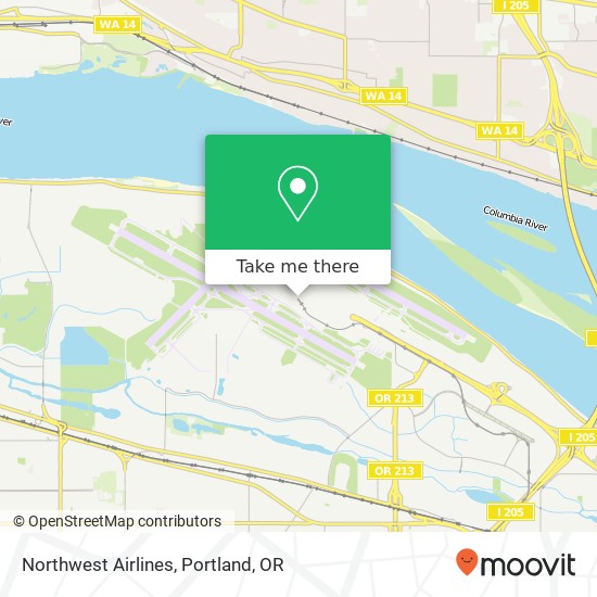 Northwest Airlines map