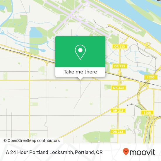 A 24 Hour Portland Locksmith map