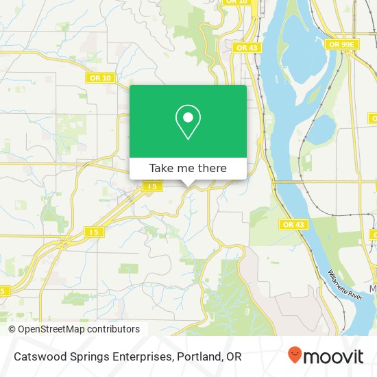 Mapa de Catswood Springs Enterprises