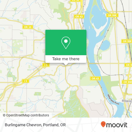 Mapa de Burlingame Chevron