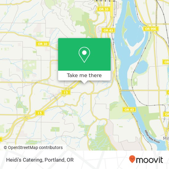 Heidi's Catering map