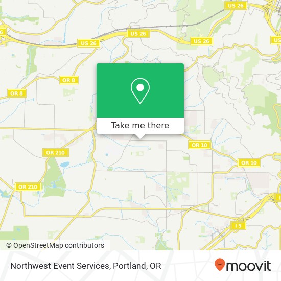 Northwest Event Services map