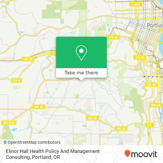 Mapa de Elinor Hall Health Policy And Management Consulting