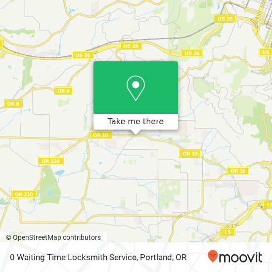 0 Waiting Time Locksmith Service map