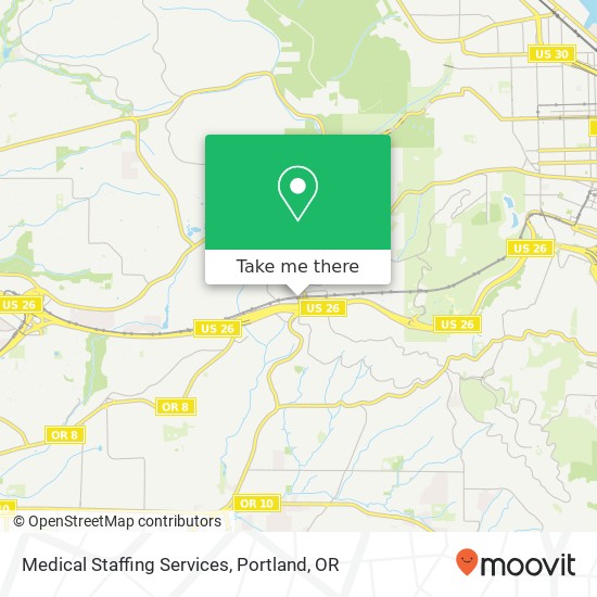 Medical Staffing Services map