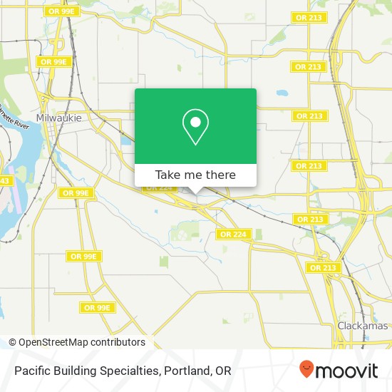 Pacific Building Specialties map