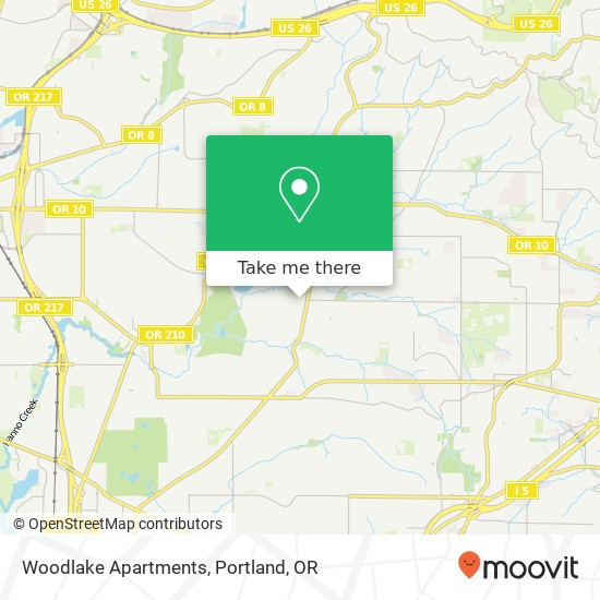 Mapa de Woodlake Apartments