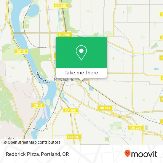 Redbrick Pizza map