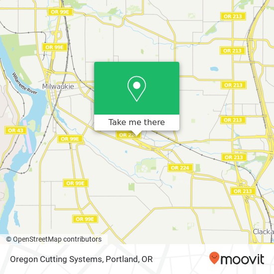 Oregon Cutting Systems map