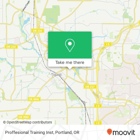 Proffesional Training Inst map